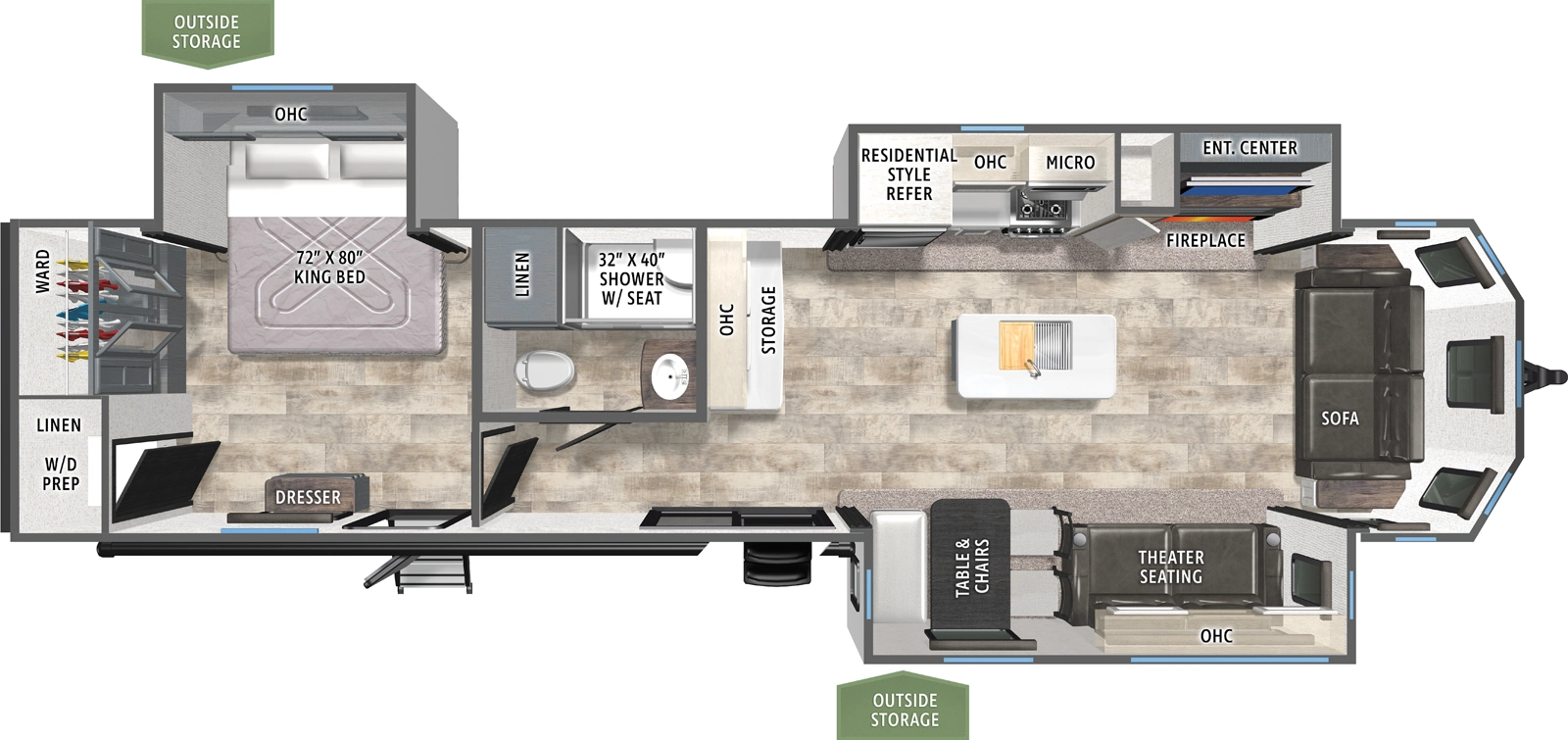 Puma Vista 37PFL Floorplan
